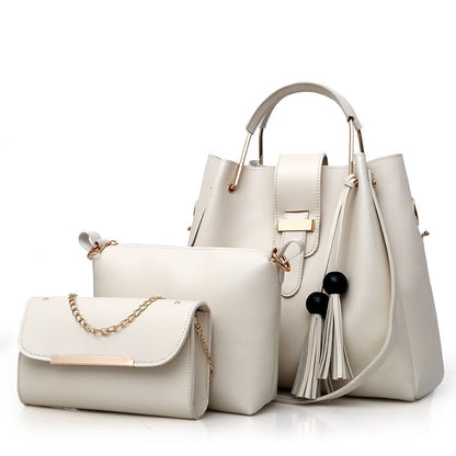 Women PU Leather Messenger and Shoulder Bag Set