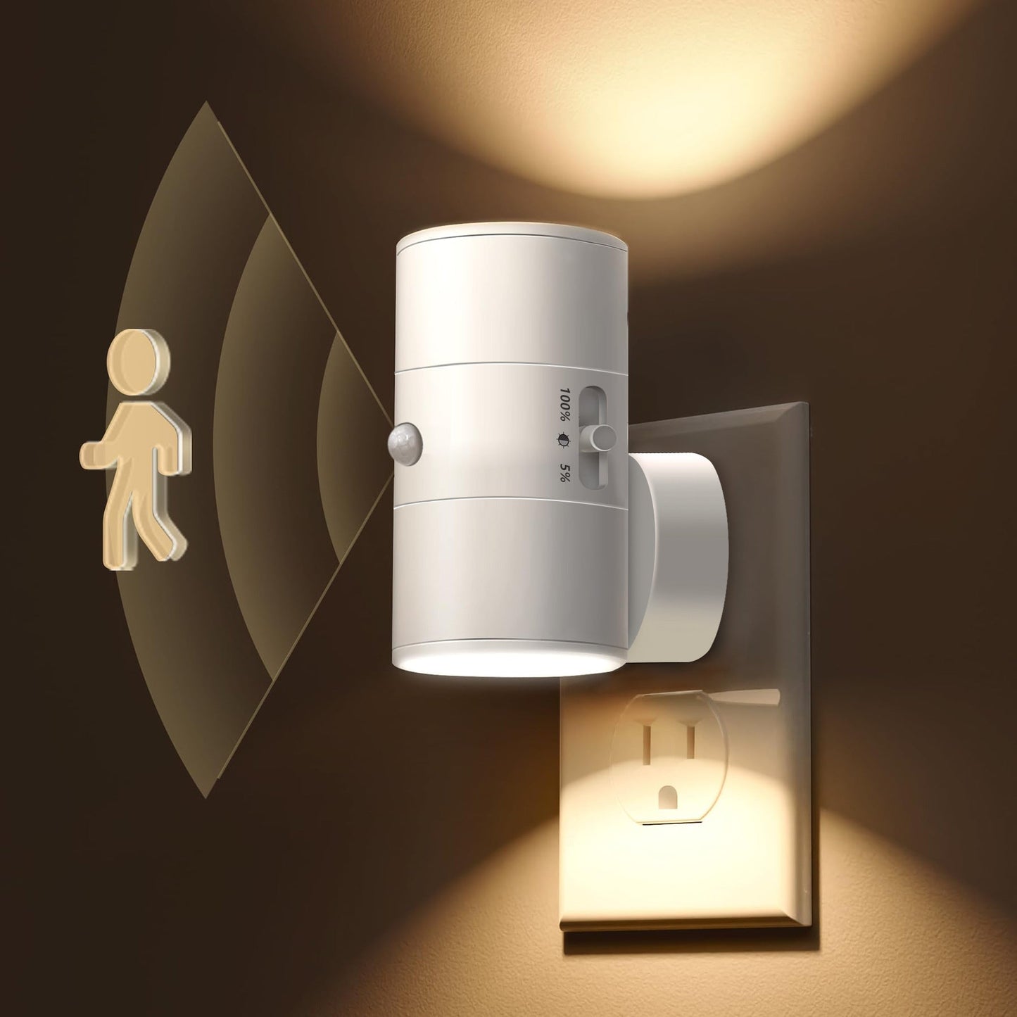 Intelligent Motion Sensor LED Night Light with Dual Lighting Modes