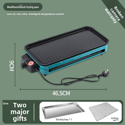 Home smokeless barbecue grill