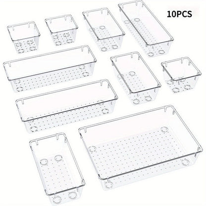 Home transparent drawer storage box
