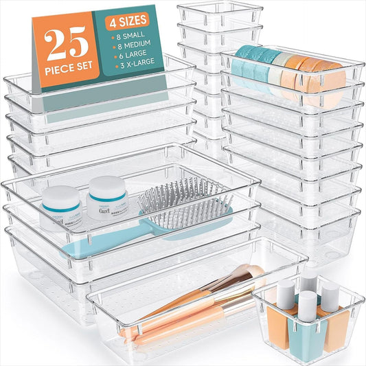 Home transparent drawer storage box
