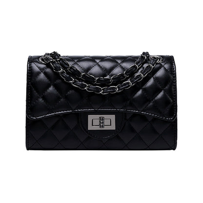 2025 New European and American Fashion Trendy Diamond Plaid Chain Bag Chanel Style Women's Bag Shoulder Crossbody Bag Women's Bag Small Bag