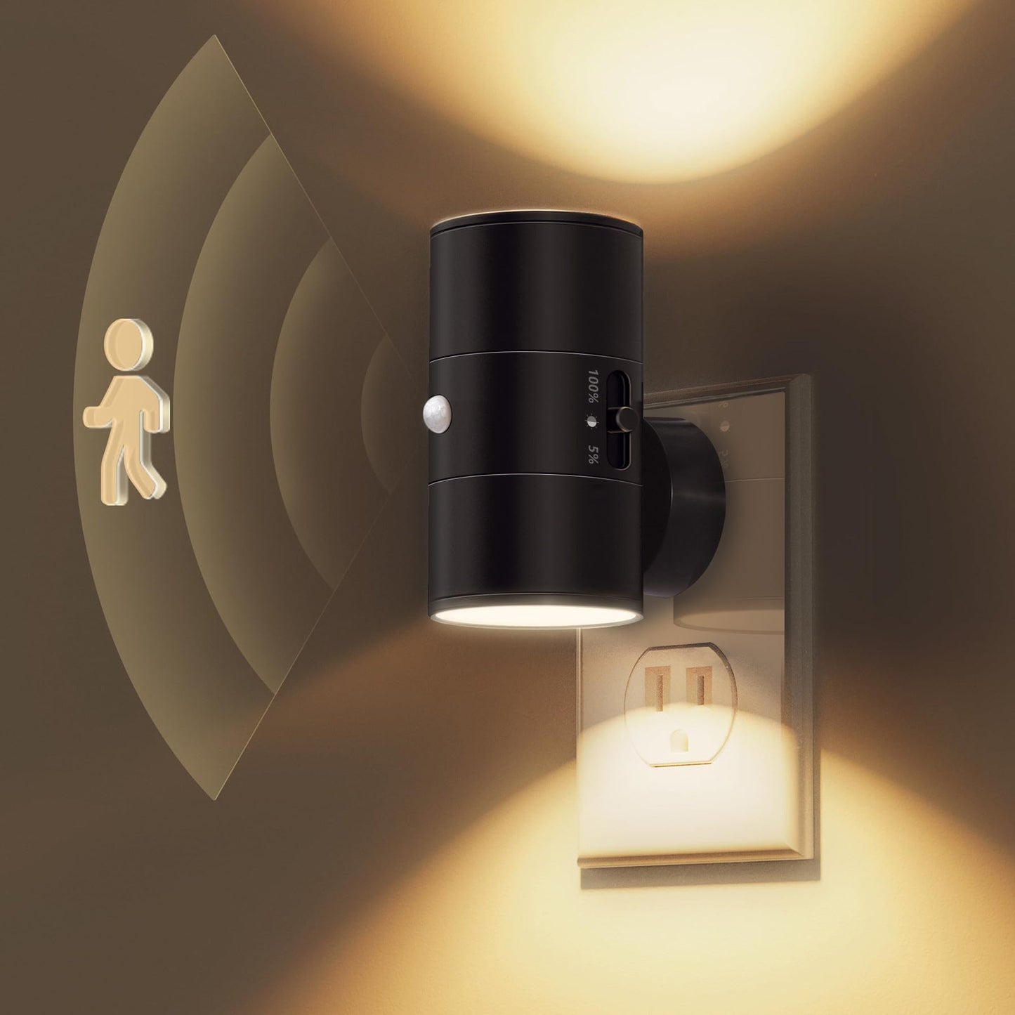 Intelligent Motion Sensor LED Night Light with Dual Lighting Modes