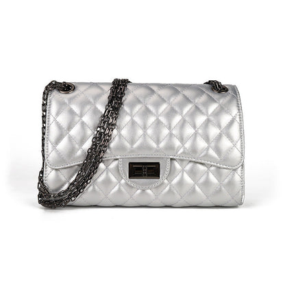 2025 New European and American Fashion Trendy Diamond Plaid Chain Bag Chanel Style Women's Bag Shoulder Crossbody Bag Women's Bag Small Bag